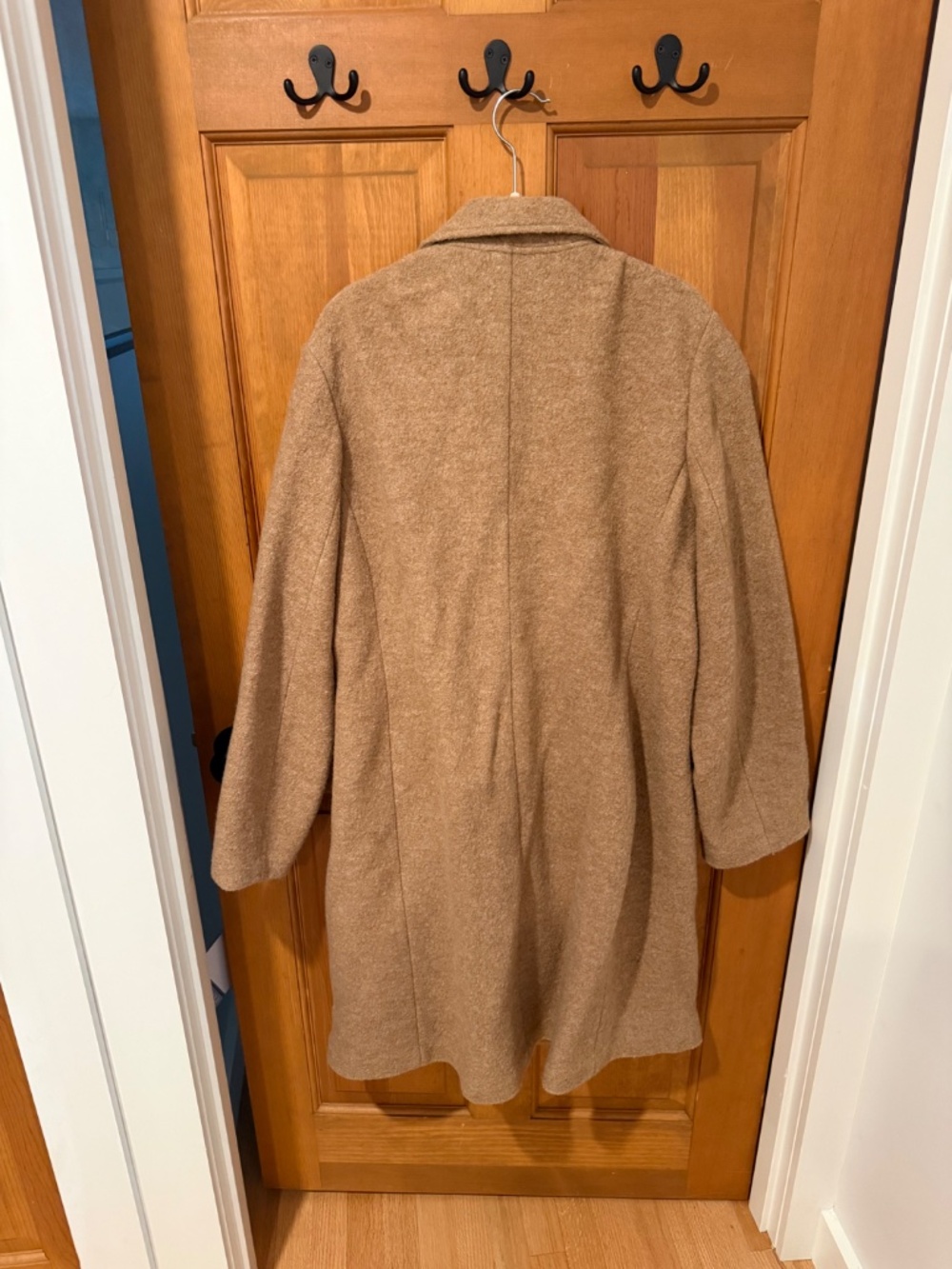 J. Crew Tan Daphne Boiled Italian Wool Coat Women's 18 - Picture 4 of 4